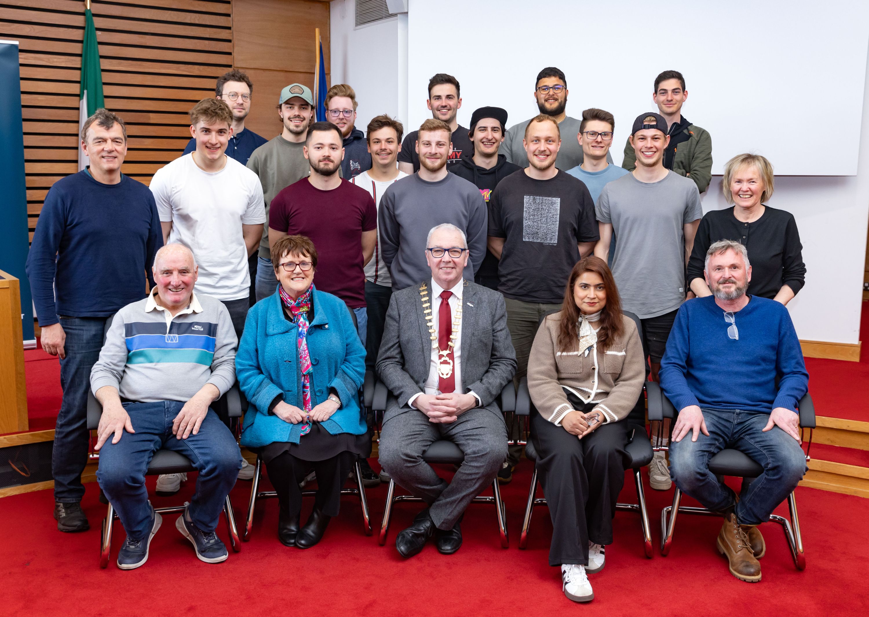Kempten Mechatronic Engineering Students Welcomed to County Hall as Part of Sligo&ndash;Kempten Town Twinning