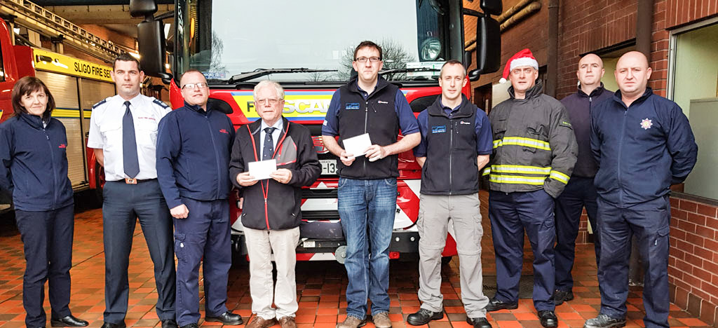 Fire Services donate to Sligo/Leitrim Mountain Rescue Service and the RNLI