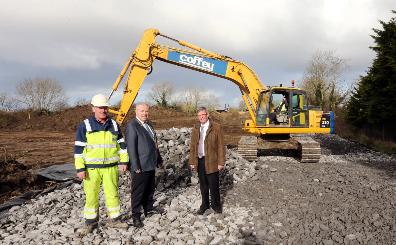 Cathaoirleach welcomes commencement of works at Grange Treatment Plant 