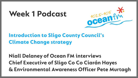 Listen to the launch of the climate change strategy on Ocean FM